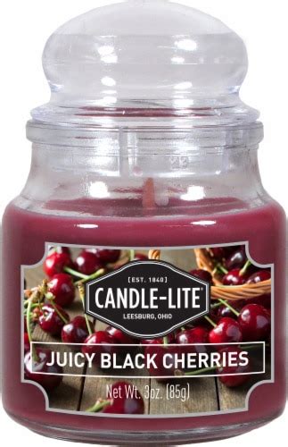 Candle Lite Juicy Black Cherries Jar Candle 3 Oz Ralphs
