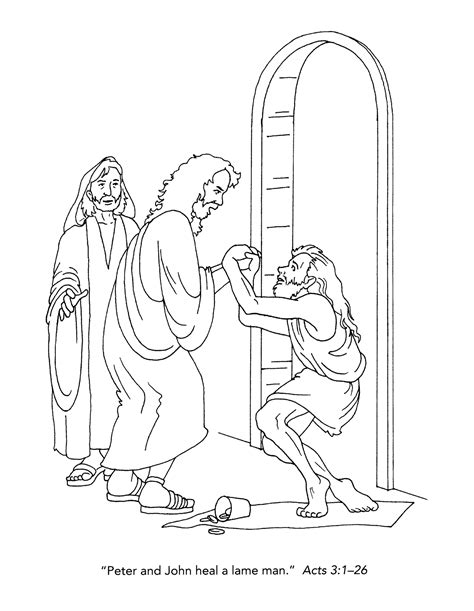 Jesus Healed The Lame Man Coloring Sheet Coloring Sheets Bible My XXX