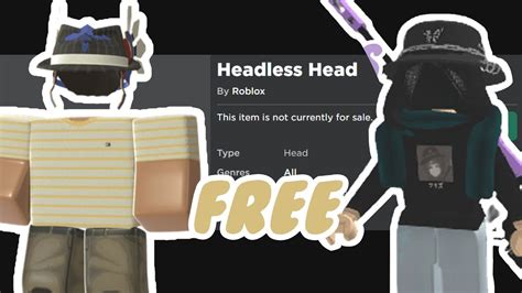 FREE HEADLESS ROBLOX How To Get Headless On Roblox Robux YouTube