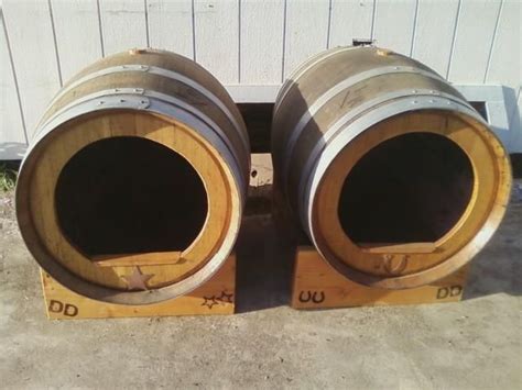 Wine Barrel Doghouse Exactly What I Want Minus The 85