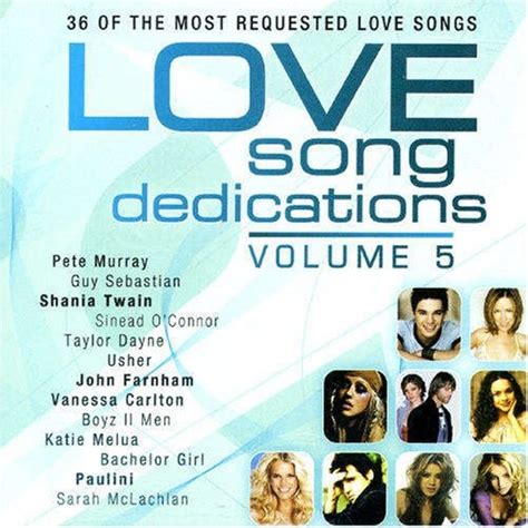 Love Song Dedications Vol 5 Various Artists Songs Reviews