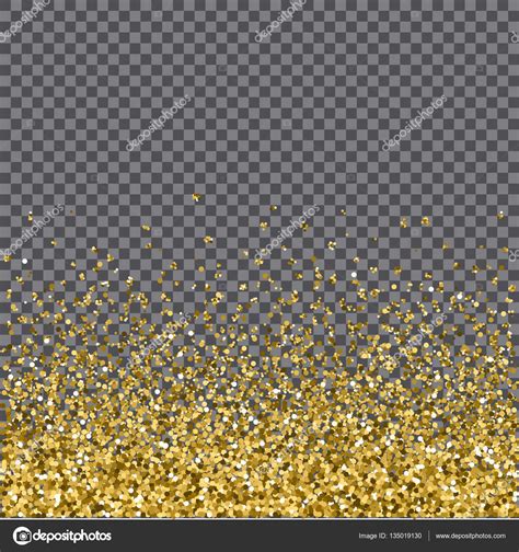 Gold Glitter Background Golden Sparkles On Border Template For