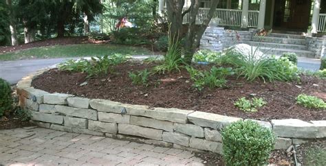 Landscape Design Guru How To Build Dry Stacked Natural Stone Retaining