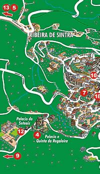 ♿ rolling out on google maps: Map of tourist sites for Sintra with opening times | Mapa, Portugal, Google mapas