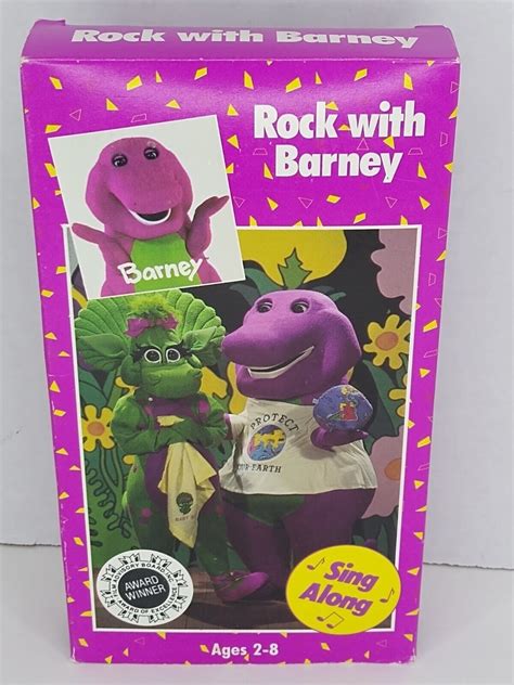 Vtg Vhs Barney And Friends Rock With Barney 1991 Video Tape Sing Along