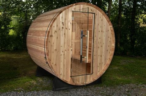 Almost Heaven Watoga Outdoor Barrel Sauna Holds 2 Persons Buy Online