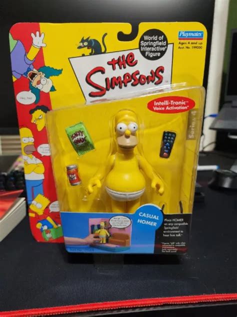 Casual Homer Simpson The Simpsons World Of Springfield Series 4 Playmates Nib 1299 Picclick