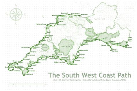 The South West Coast Path A Breakdown Of The 30 Minutes Spent By