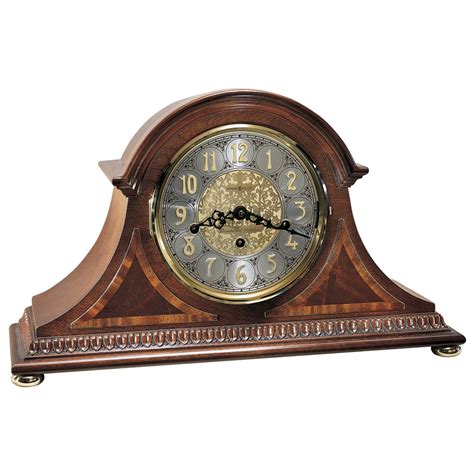 Howard Miller Webster Tambour Style Mantel Clock Key Wind