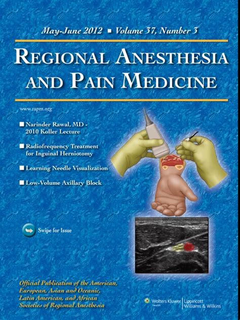 Regional Anesthesia And Pain Medicine By Wolters Kluwer Health