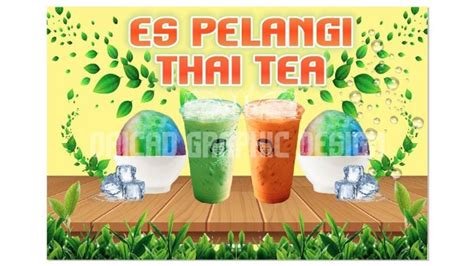 Spanduk Jualan Thai Tea