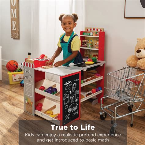 Kids Pretend Play Grocery Store Supermarket Toy Set W Accessories