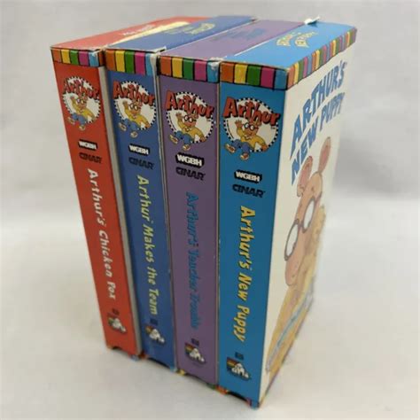 Lot Of 2 Vhs Pbs Kids Arthur Helps His Animal Friends And Arthur Goes To