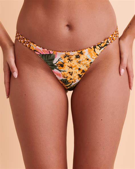 Maaji Kaleidoscope Reversible Thong Bikini Bottom Reversible Print