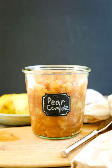 Pear Compote Simple Delicious Recipe Happy Healthy Mama