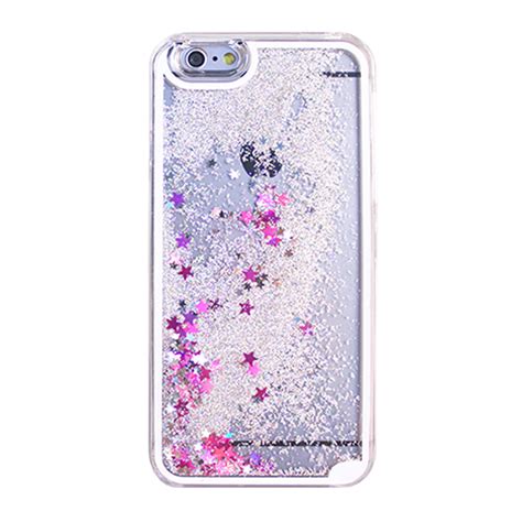 Mobile phone bags & cases. Wholesale iPhone 7 Plus Liquid Glitter Shake Star Dust Case (Silver)