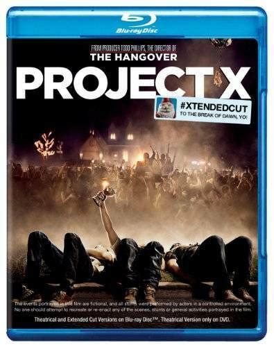 Project X Extended Cut Blu Ray Blu Ray Very Good 883929191895