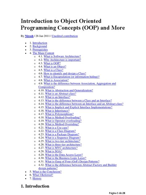 Introduction To Object Oriented Programming Concepts Class Computer