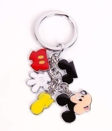 Mickey Mouse Metal Keychain Key Ring Chain Charm By Mickey Mouse