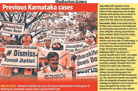 Karnataka Minister Steps Down After Accusations Of Sexual Exploitation Bengaluru Hindustan Times