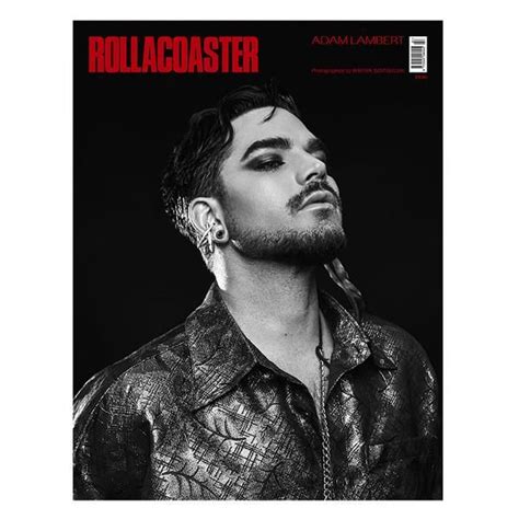 Pre Order Adam Lambert Covers Rollacoaster Magazine Spring Summer Adam Lambert Barletta