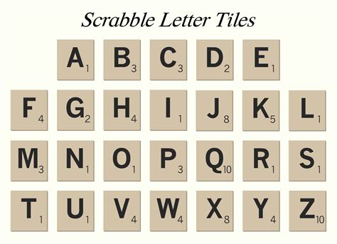 Letter Tiles Printable