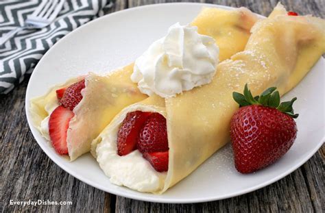 Strawberry Crepes Recipe Everyday Dishes