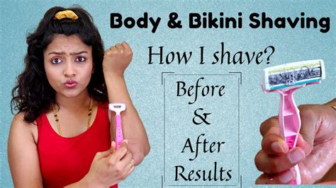 body shaving ಮಾಡೋದು ಹೇಗೆ how i shave my body right method of shaving ನೋಡಿ youtube