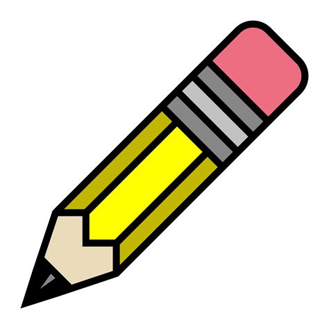 Yellow Pencil Vector 554131 Vector Art At Vecteezy