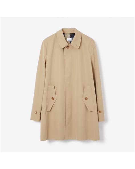Burberry Archive Lined Cotton Gabardine Car Coat In Natural For Men
