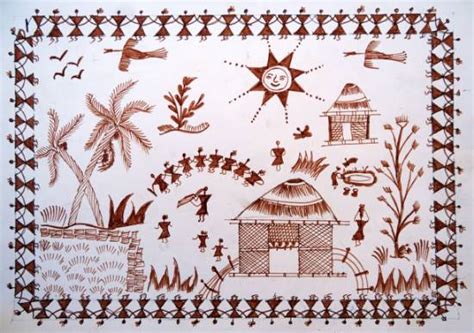 Warli Art Painting For Kids