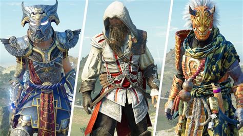 Assassin S Creed Valhalla All Armor Sets Showcase Ac Valhalla All Dlc Youtube
