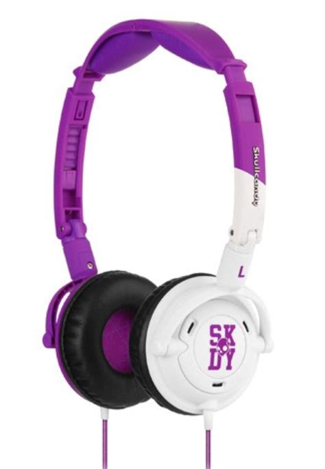 Skullcandy Lowrider Purplewhite Headphones Worldwide