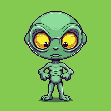 Premium Vector Baby Alien Cartoon Vector