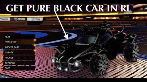HOW TO GET PURE BLACK CAR IN ROCKET LEAGUE ON PS4/PC/XBOX/SWITCH
