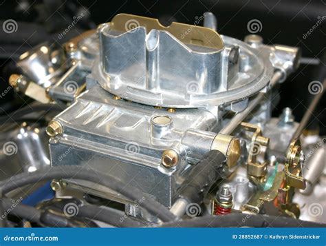 Holley 600 Cfm Aluminum Street Carburetor Stock Image Image Of