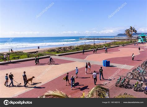 Durban Beachfront Ocean Lifestyle Stock Editorial Photo