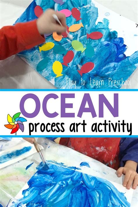 Ocean Process Art Project For Preschoolers Toddler Art Projects