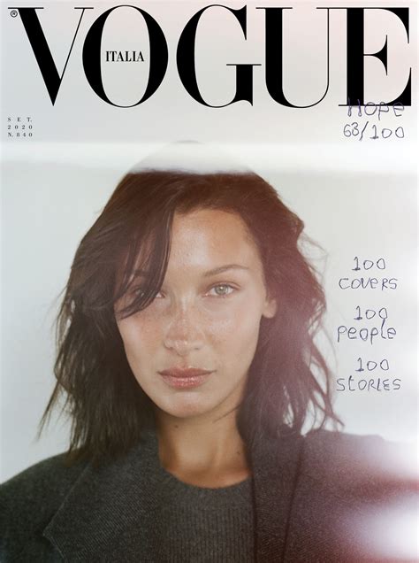 In Contrast To Last Editions White Cover September 2020 Vogue Italia