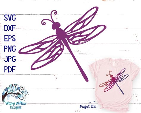Dragonfly Svg Dxf Png Dragonfly Dragonfly Silhouette Etsy