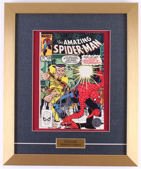 Stan Lee Signed 1963 The Amazing Spiderman Issue 246 14x17 Custom