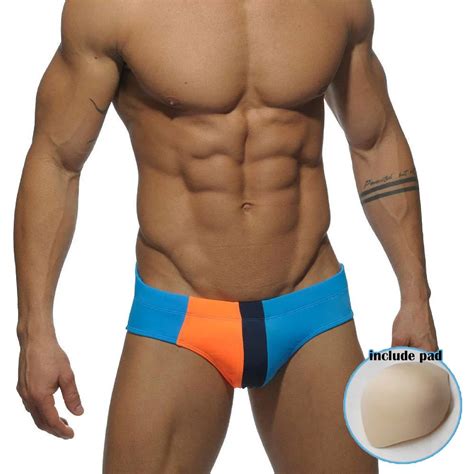 Freie Geschenk Push Up Pad Neue Bademode M Nner Sexy Herren Schwimmen