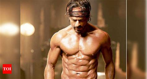 Shah Rukh Khan Posts A Video Of His Real Eight Pack Abs Hindi Movie