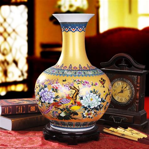 Luxury Jingdezhen Antique Porcelain Enamel Desgin Vase Big Floor Vase