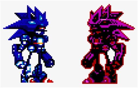 Mecha Sonic Sprite Png Free Transparent Clipart Clipartkey