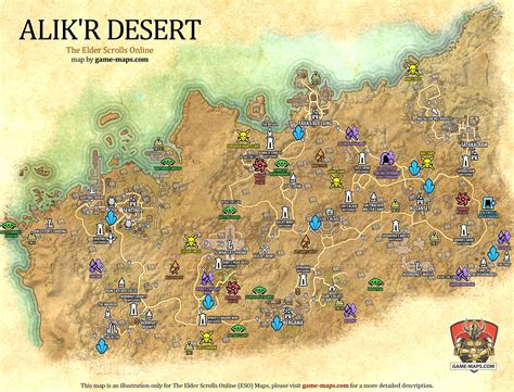 Alik R Desert Map The Elder Scrolls Online Eso