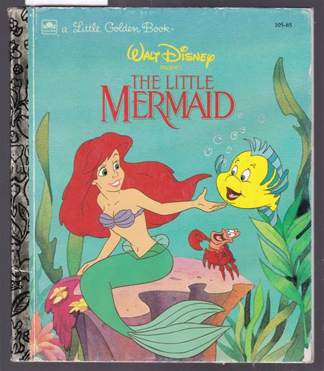 Walt Disney S The Little Mermaid A Little Golden Book No 105 85 By Michael Teitelbaum