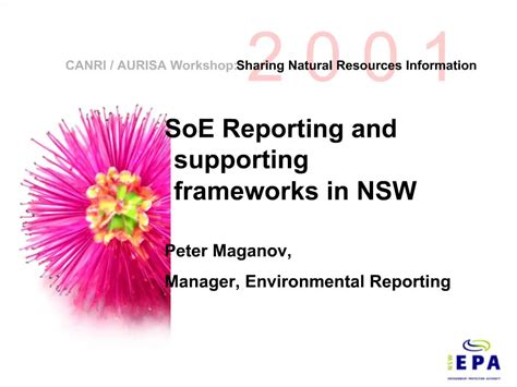 Ppt Soe Reporting And Supporting Frameworks In Nsw Peter Maganov