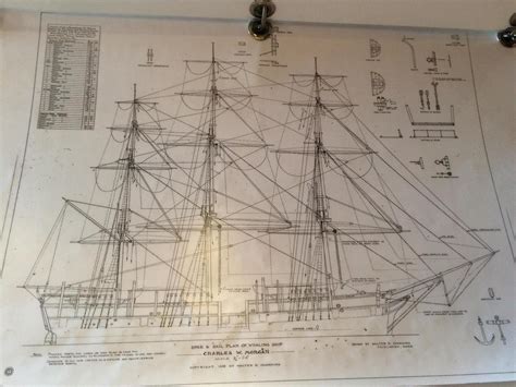 American Whaling Ship Charles W Morgan 1841 With Plans Trading