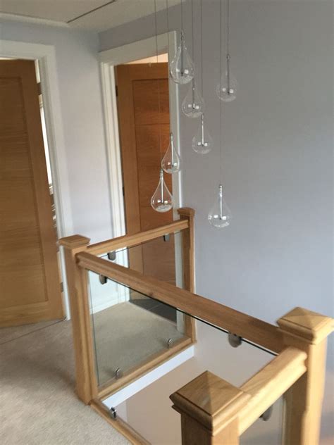 John Lewis Lights And New Glass Bannister Stair Decor Wood Wall